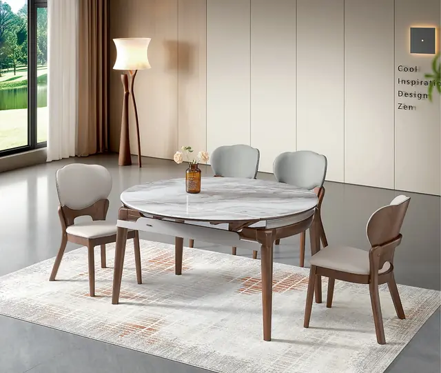SS-001 Model 269 Tech Stone Extendable Table & Chair Set